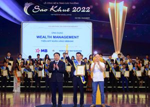 Ứng dụng đầu tư tài chính Wealth Management trên App MBBank đạt giải thưởng Sao Khuê 2022